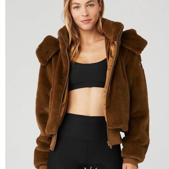 Alo Yoga faux fur jacket - Picture 3 of 7